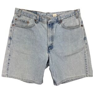 Vintage Levi's Jorts 550 Shorts Men 38(Fit 36) Light Wash USA Denim Dad Relaxed